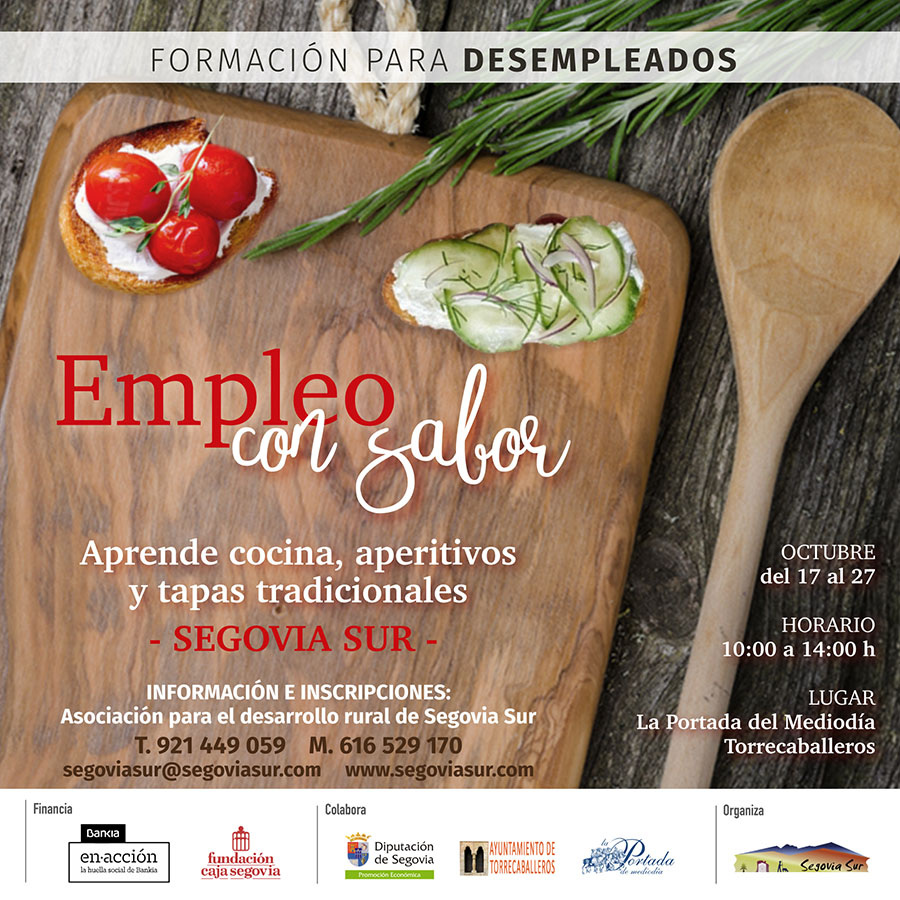 EMPLEA CON SABOR EN SEGOVIA SUR